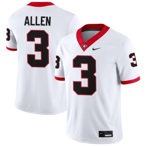 College Football Men's White #3 CJ Allen UGA Jersey