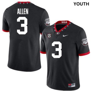 CJ Allen UGA Jersey College Football 100th Anniversary Black #3 Youth