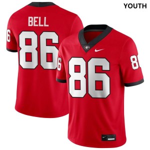 College Football Youth Red #86 Dillon Bell UGA Jersey